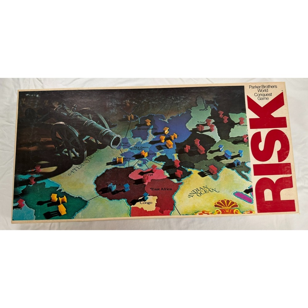 Vintage 1980 Parker Brothers RISK No 44 Board Game Unopened Pieces Complete